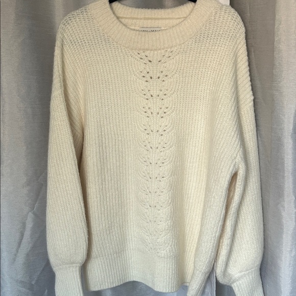 Ava & Viv Cream Knit Sweater - Picture 6 of 9